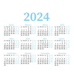 Spanish Calendar For 2024 Week Starts On Monday