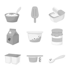 Isolated Object Yogurt And Product Logo