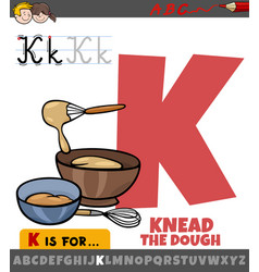 Letter K From Alphabet With Knead The Dough Phrase