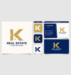 Real Estate Logo With Letter K Design Inspiration