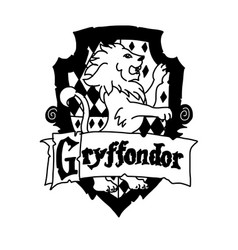 Harry Potter Gryffindor Logo In Cartoon Doodle