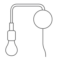 Industrial Lamp Fixture Line Art