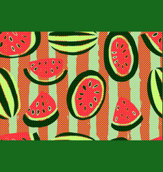 Seamless Watermelons Pattern Background