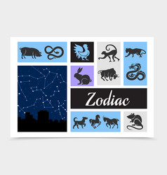 Vintage Chinese Zodiac Signs Composition