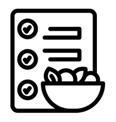 Baby Food Menu Icon Outline Education