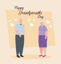 Happy Grand Parents Day With Cute Older Couple