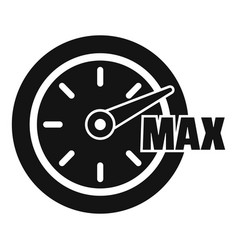 Max Gauge Velocity Icon Simple Dark Shoe