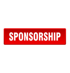 Sponsorship Button Square Red Push