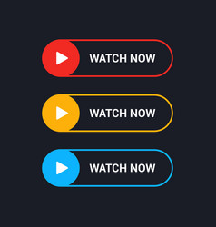 Watch Now Flat Line Buttons