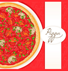 Background With Tomato Pizza