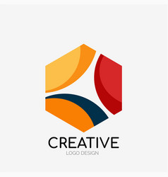 Modern Abstract Logo Design Geometric Art