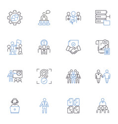 Principal Investment Line Icons Collection