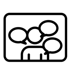 Speech Icon Outline Public Student