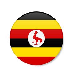 Uganda Circle Button Icon Ugandan Round Badge