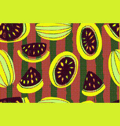 Seamless Watermelons Pattern Background