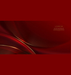 Abstract 3d Curved Red Shape On Red Background