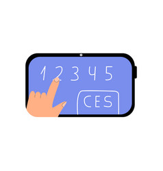 Ces Concept In Flat Style A Person Makes