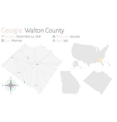 Map Walton County In Georgia