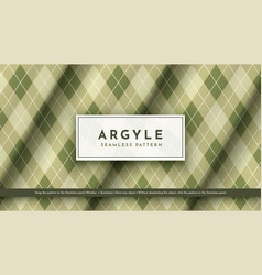 Seamless Military Argyle Pattern Traditional