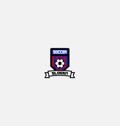 Soccer Club Emblem Design Football Badge Shield