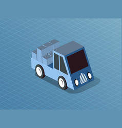 Isometric Motor Vehicles Car Truck Transport