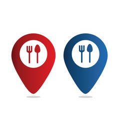 Food Pin Icon Restaurant Location