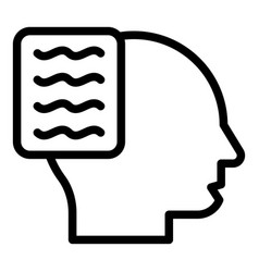 Mind Speech Icon Outline Public Student