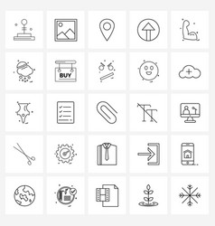 Simple Set 25 Line Icons Such As Body Building