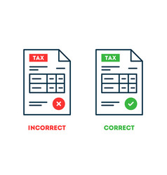 Tax Return Form Icons