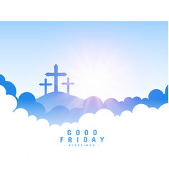 Good Friday Holiday Background With Papercut