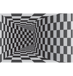 Tunnel Or Wormhole Checkered Wireframe