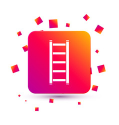 White Fire Escape Icon Isolated On