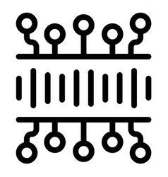 Ai Powered System Icon Outline