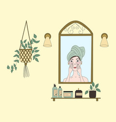 Beauty Routine Face And Body Skin Care Concept