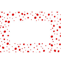 Hand Drawn Red Polka Dot Design