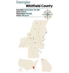 Map Whitfield County In Georgia