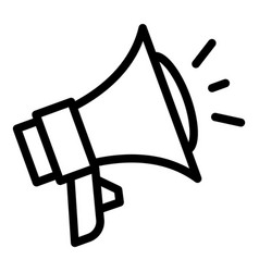 Megaphone Icon Outline Speak Rhetoric