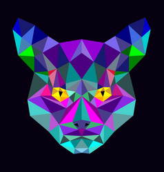 Cat With Low Poly Art