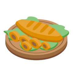 Chile Food Icon Isometric Country Culture