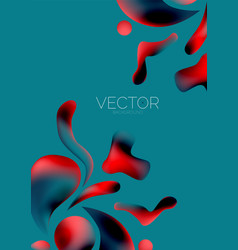 Fluid Water Drop Shape Composition Abstract