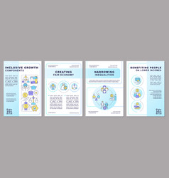 How To Achieve Inclusive Growth Brochure Template