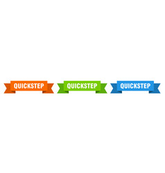 Quickstep Ribbon Isolated Paper Sign