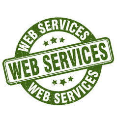 Web Services Stamp Web Services Label Round