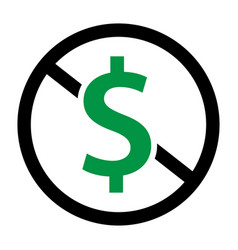 Free Of Charge Icon Dollar Sign