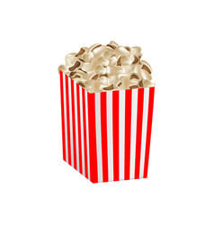 Fresh Popcorn Box Mockup Realistic Style