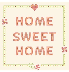 Home Sweet - Cross-stitch Embroidery