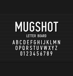 Police Mugshot Font