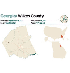 Map Wilkes County In Georgia