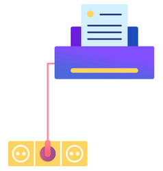 Fax Icon Printer Office Machine Isolated