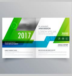 Green Bi Fold Brochure Template Design For Your